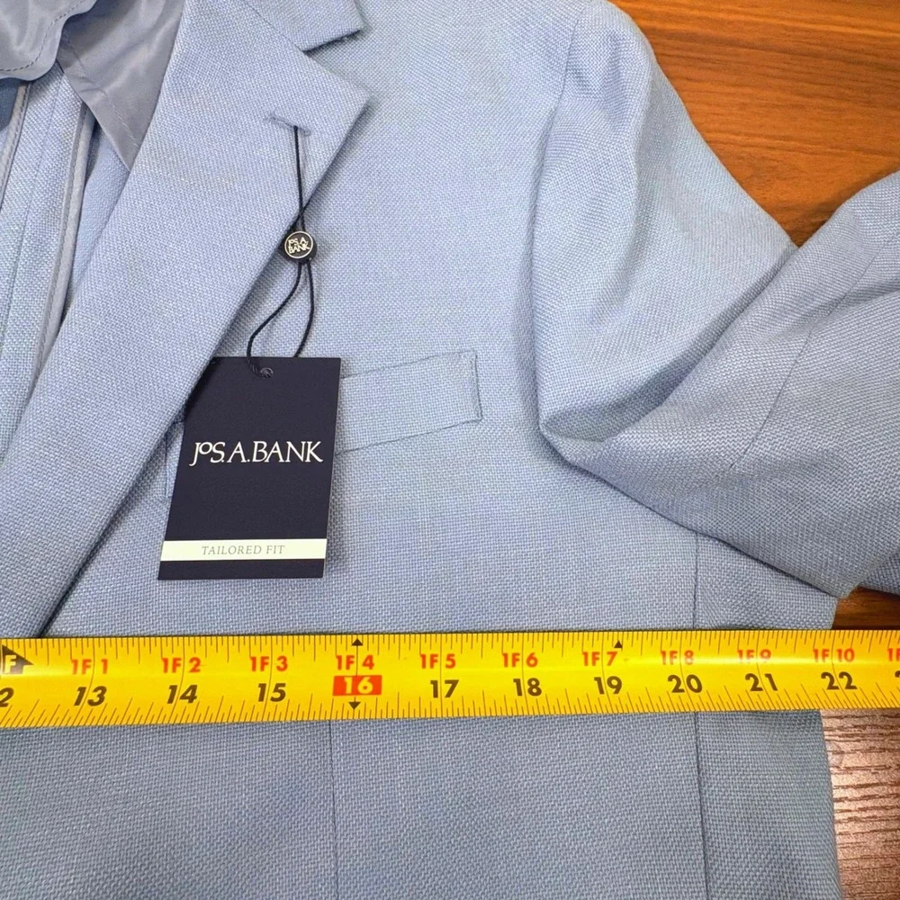 Jos A Bank Sport Coat Mens 42R Light Blue NEW Tailored Fit Notch Lapel Old Money